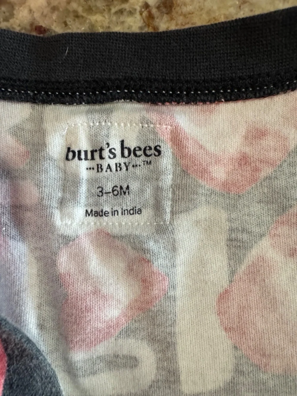 Burts Bees Baby Valentine Footie